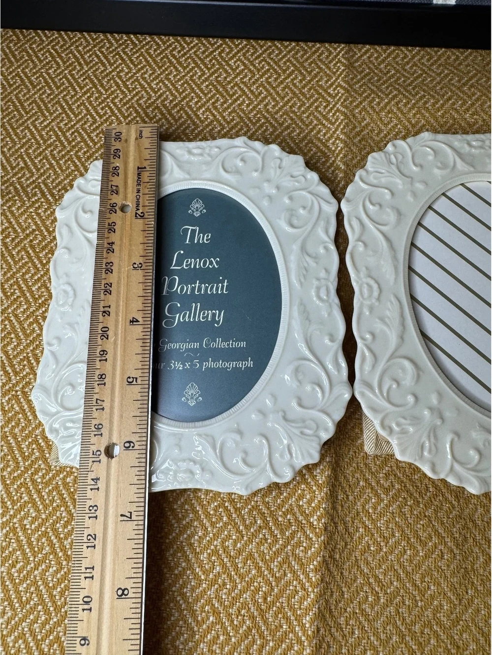 Vintage Lenox Georgian Collection Porcelain Picture Frames Set of 2